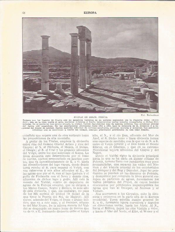 LAMINA 20844: Ruinas de Delos, Grecia