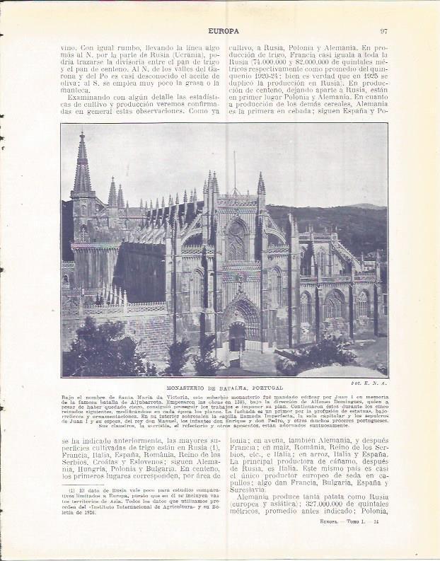 LAMINA 20873: Monasterio de Batalha, Portugal