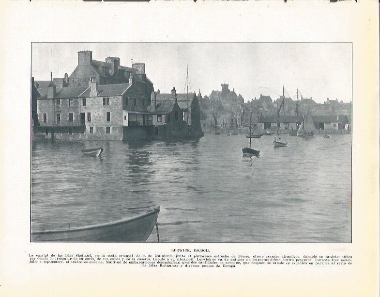 LAMINA 20897: Vista de Lerwick, Escocia