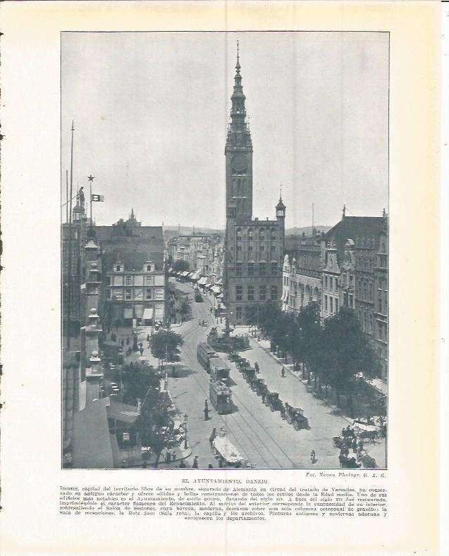 LAMINA 20880: Ayuntamiento de Danzig, Alemania