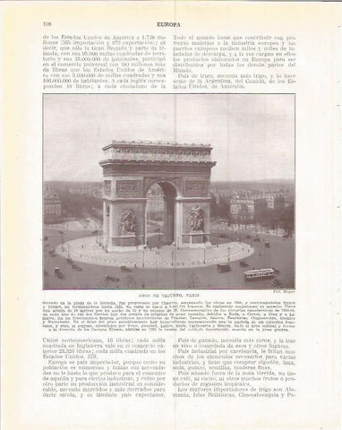 LAMINA 20878: Arco del Triunfo de Paris