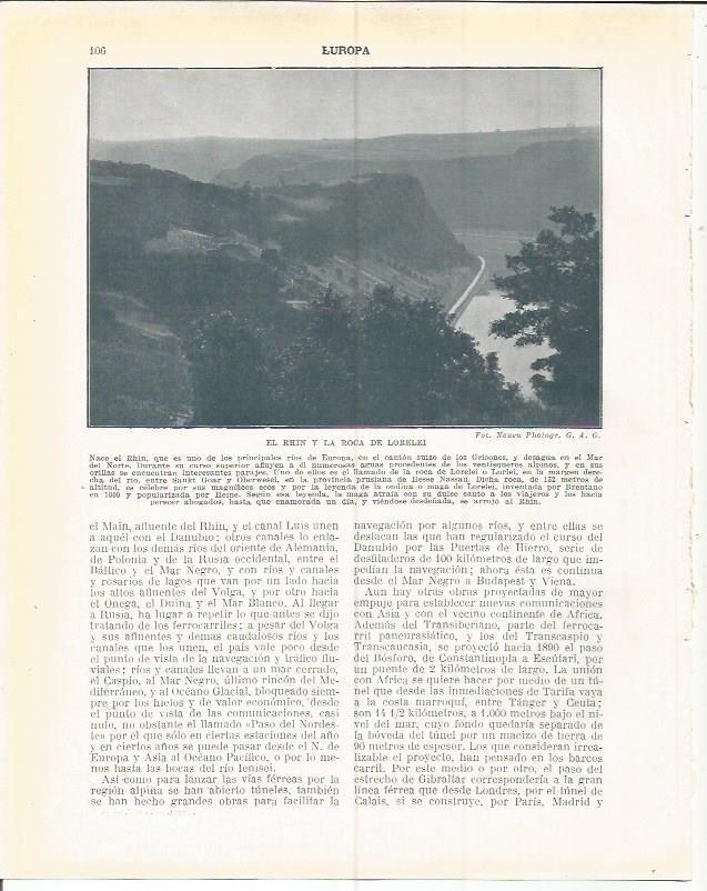 LAMINA 20877: El Rhin y la Roca de Lorelei