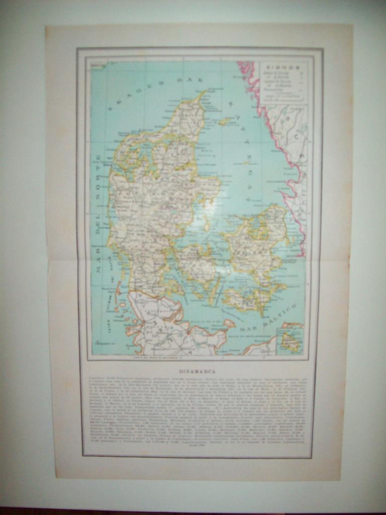 LAMINA 21130: Mapa de Dinamarca