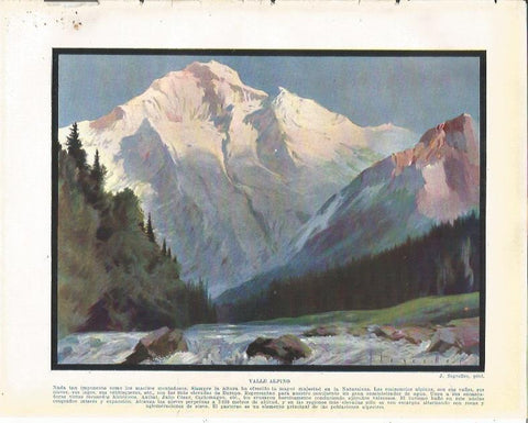LAMINA 20843: Valle alpino
