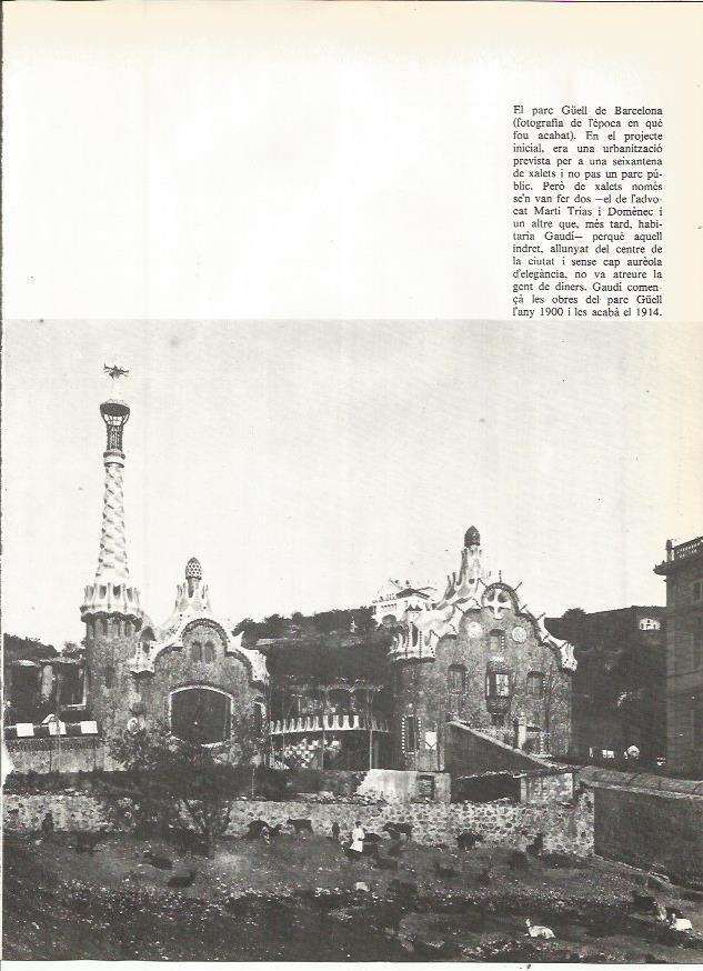 LAMINA 20804: Parque Guell de Barcelona