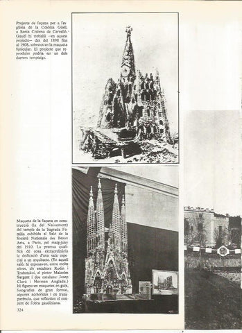 LAMINA 20803: Proyecto de Gaudi para la fachada de la Colonia Guell