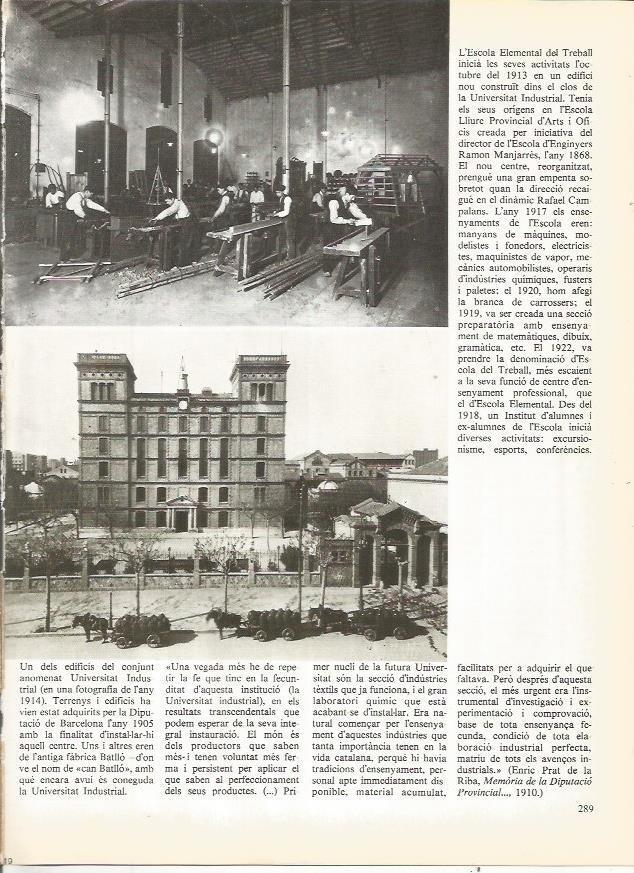 LAMINA 20793: Escuela Elemental del Trabajo en Barcelona