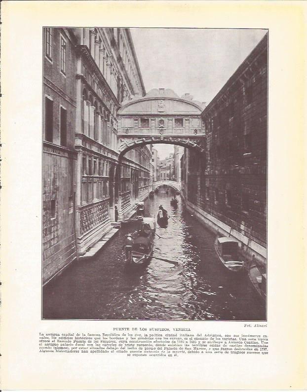 LAMINA 20840: Puente de los Suspiros, Venecia