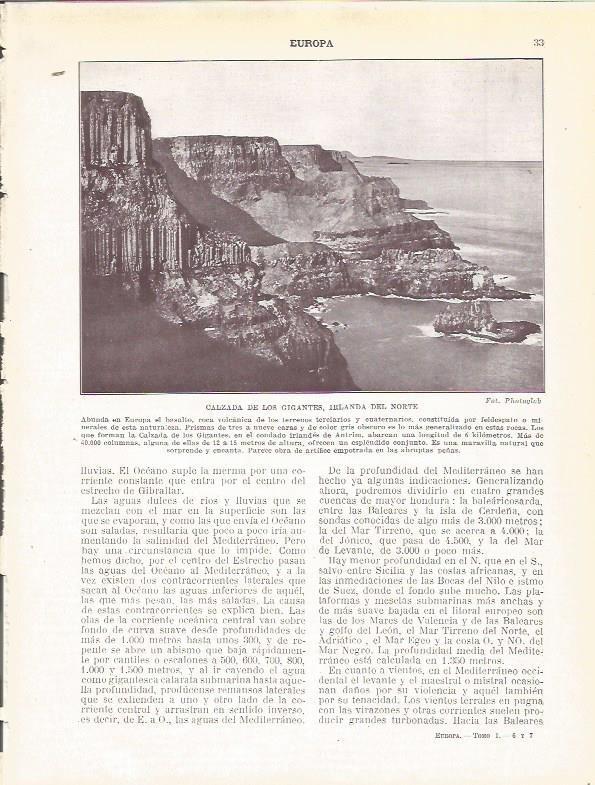 LAMINA 20833: Calzada de los Gigantes, Irlanda del Norte