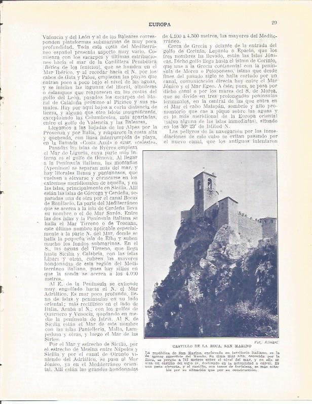 LAMINA 20831: Castillo de la Roca, San Marino