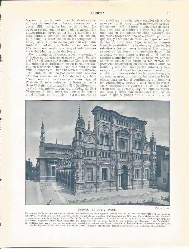 LAMINA 20826: Cartuja de Pavia, Italia