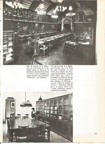 LAMINA 20818: Sala de lectura de la Biblioteca de Catalunya