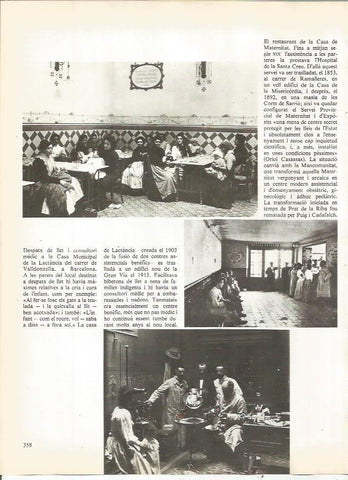 LAMINA 20816: Restaurante de la Casa de Maternitat de Barcelona