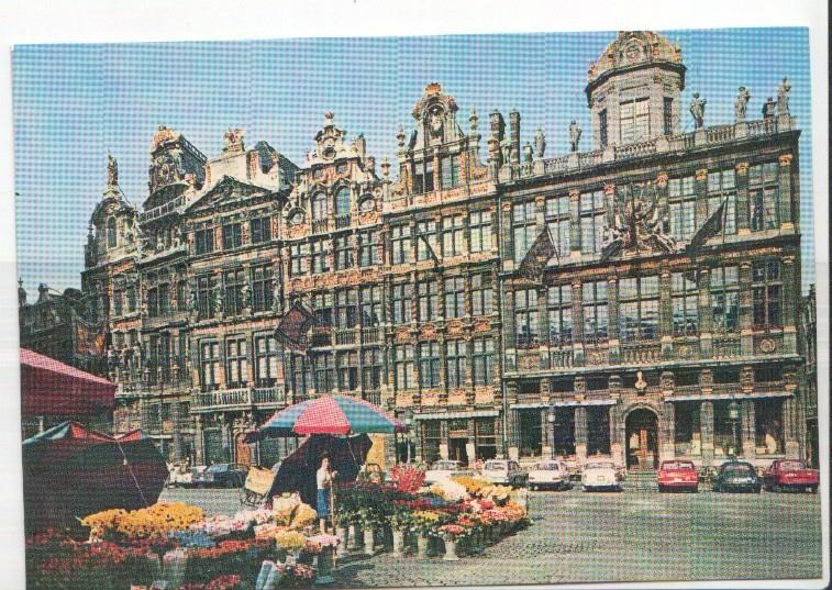 Postal JC0863: Bruxelles - Brussel. Market Place, the King of Spain, the Whelbarrow, the Sack