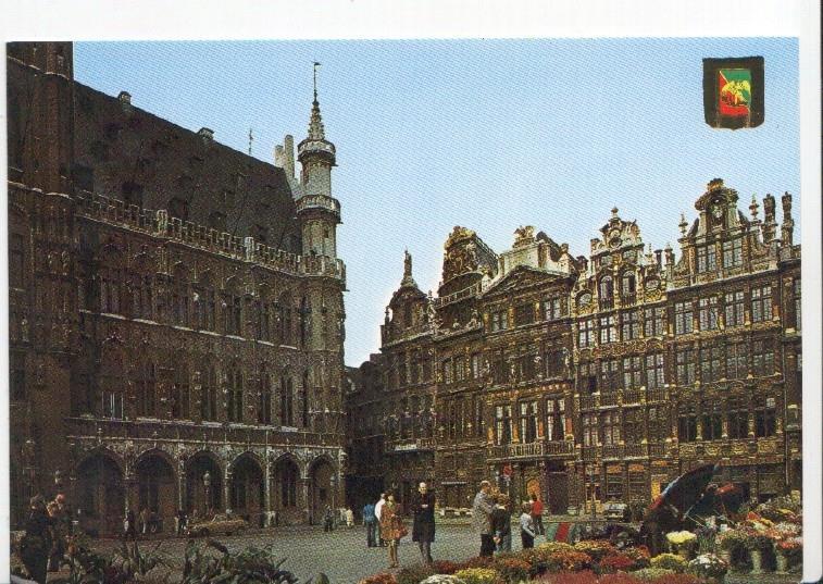 Postal JC0866: Brussels (Bruselas). A part of the Market Place