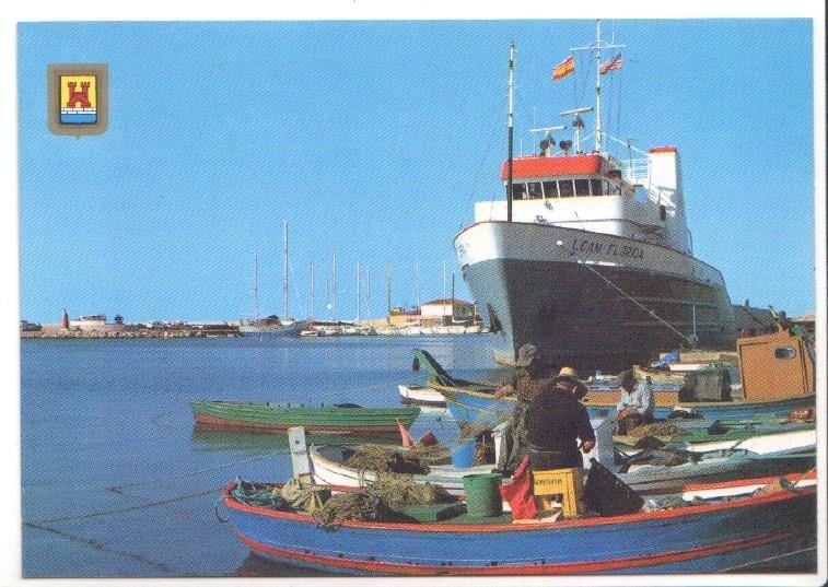 Postal JC0870: Sant Carles dela Rapita (Tarragona). Puerto, varias barcas de pescadores