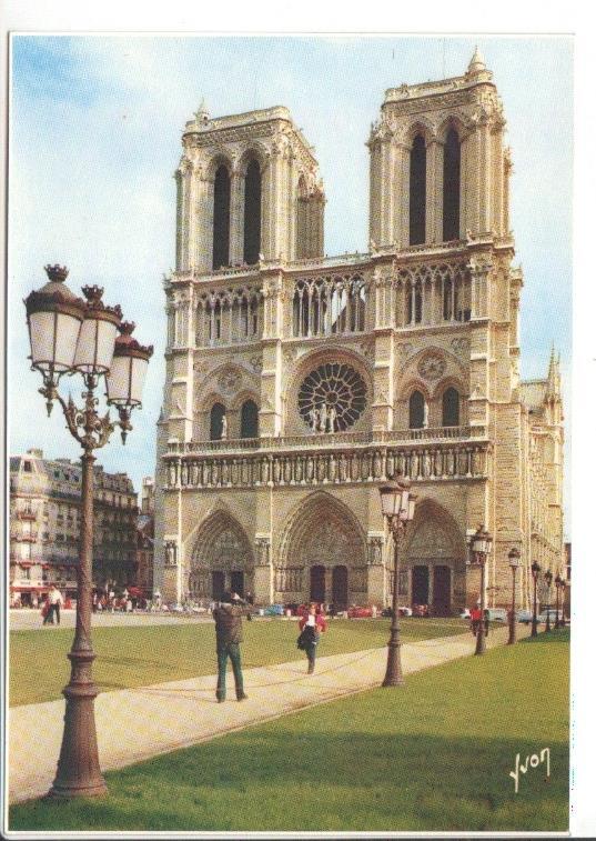 Postal JC0880: Paris, Notre-Dame. Couleurs et Lumiere de France