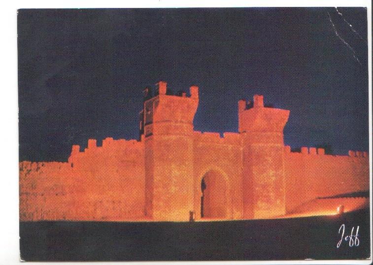 Postal JC0885: Rabat. Le Chellah - vista nocturna