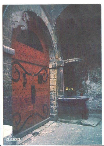 Postal JC0888: La Cigogne. Le Vieux Lyon. Puits Renaissance de la Maison du Crible