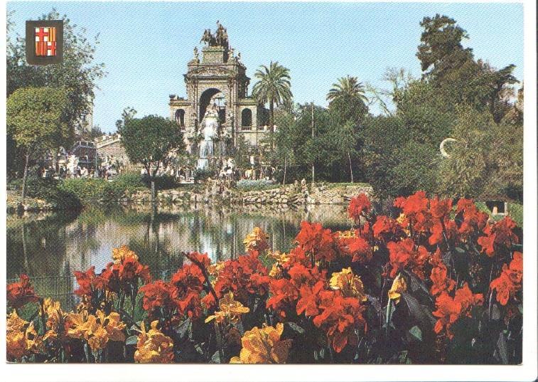 Postal JC0896: Barcelona. Cascada del Parque de la Ciudadela