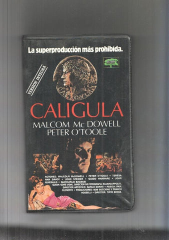 VHS-Cine: CALIGULA - Malcom McDowell  version integral