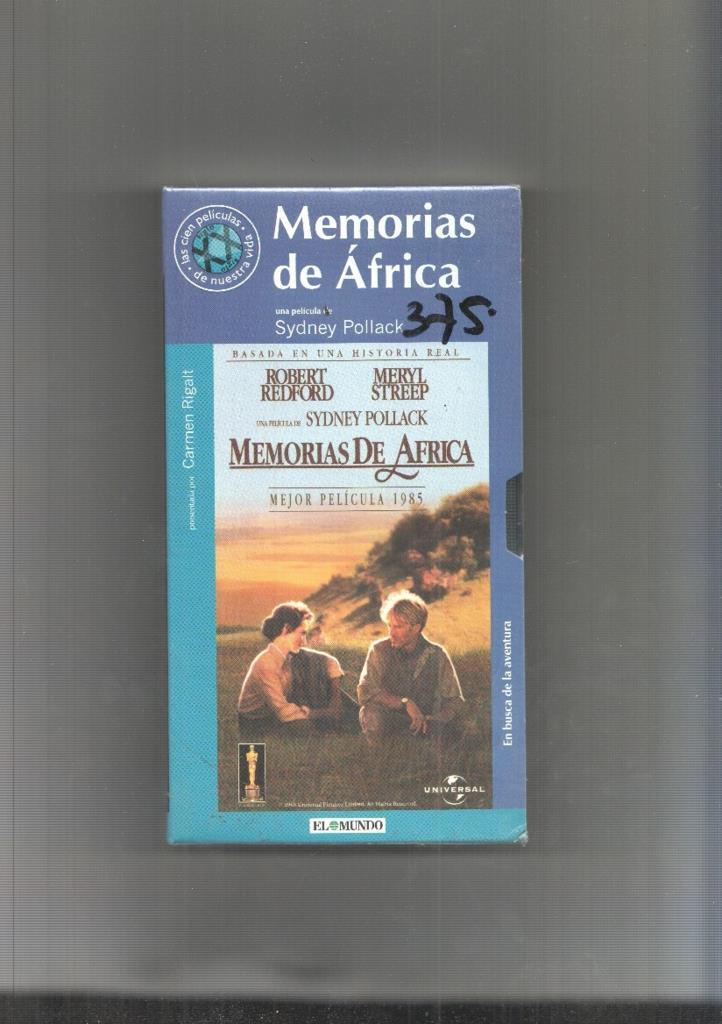 Video VHS: Memorias de Africa (Robert Redford-Meryl Streep)