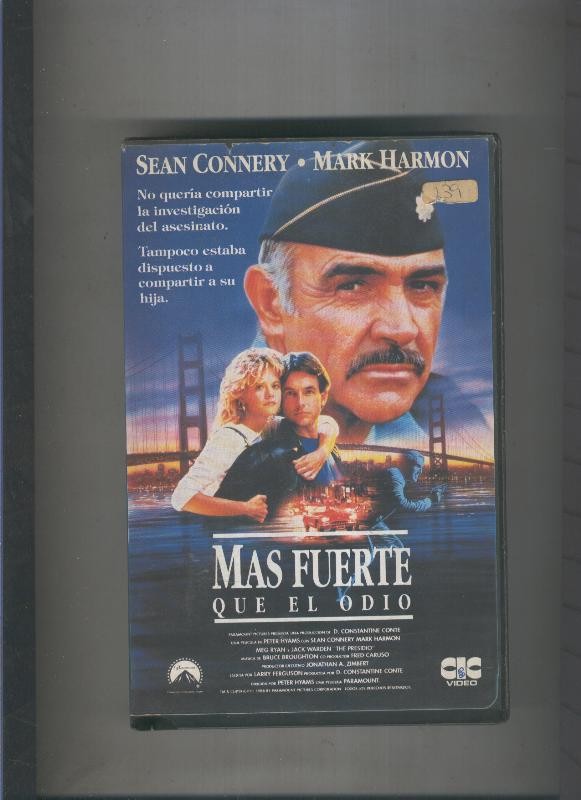 Video VHS: Mas fuerte que el odio (Sean Connery-Mark Harmon)