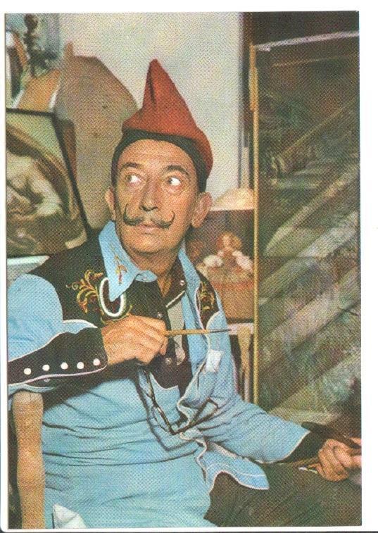 Postal JC0920: Retrato de Salvador Dali. Costa Brava-Cadaques-Port-Lligat