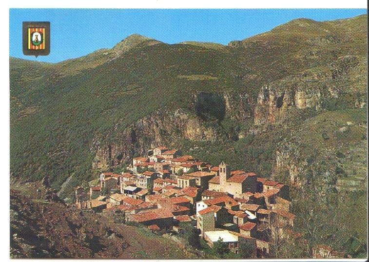 Postal JC0932: Castellar de N'Hug. Pirineu Catala. Vista general