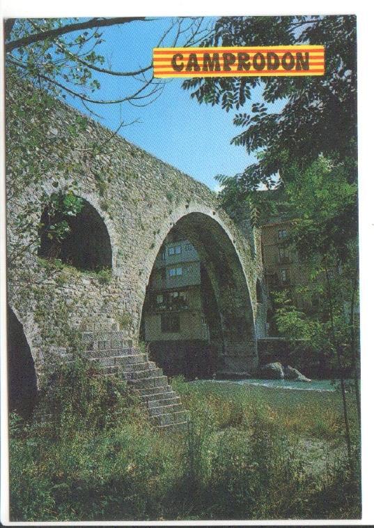 Postal JC0947: Camprodon (Girona). Vila d'interes turistic. Pont romanic