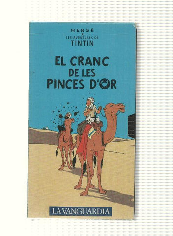Tintin: VHS La Vanguardia: num 11 - Les Aventures de Tintin. El cranc de les pinces dor. Herge