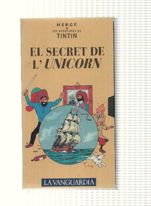 Tintin: VHS La Vanguardia: num 12 - Les Aventures de Tintin. El secret de lunicorn. Herge