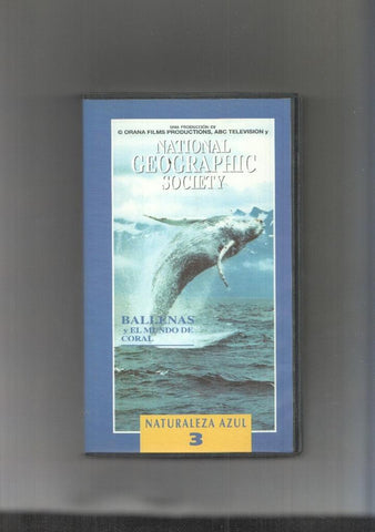 Video Vhs: National Geographic Society numero 03: Ballenas y el mundo de Coral 