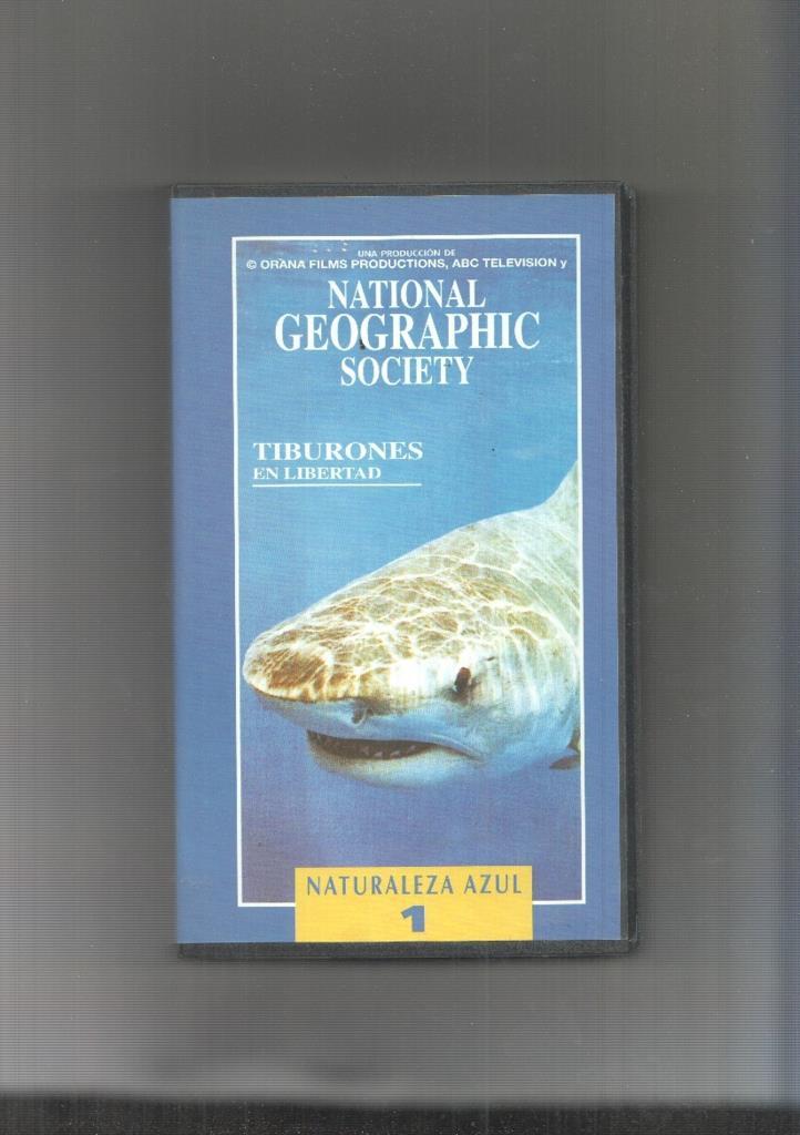 Video Vhs: National Geographic Society numero 01: Tiburones en libertad
