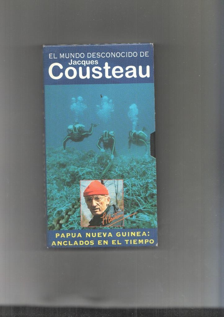 Video VHS: El Mundo desconocido de Jacques Cousteau numero 12: Papua nueva guinea: Anclados en el tiempo