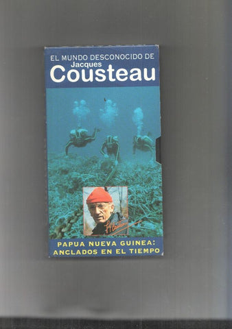 Video VHS: El Mundo desconocido de Jacques Cousteau numero 12: Papua nueva guinea: Anclados en el tiempo