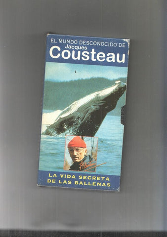 Video VHS: El Mundo desconocido de Jacques Cousteau numero 01: La vida secreta de las ballenas