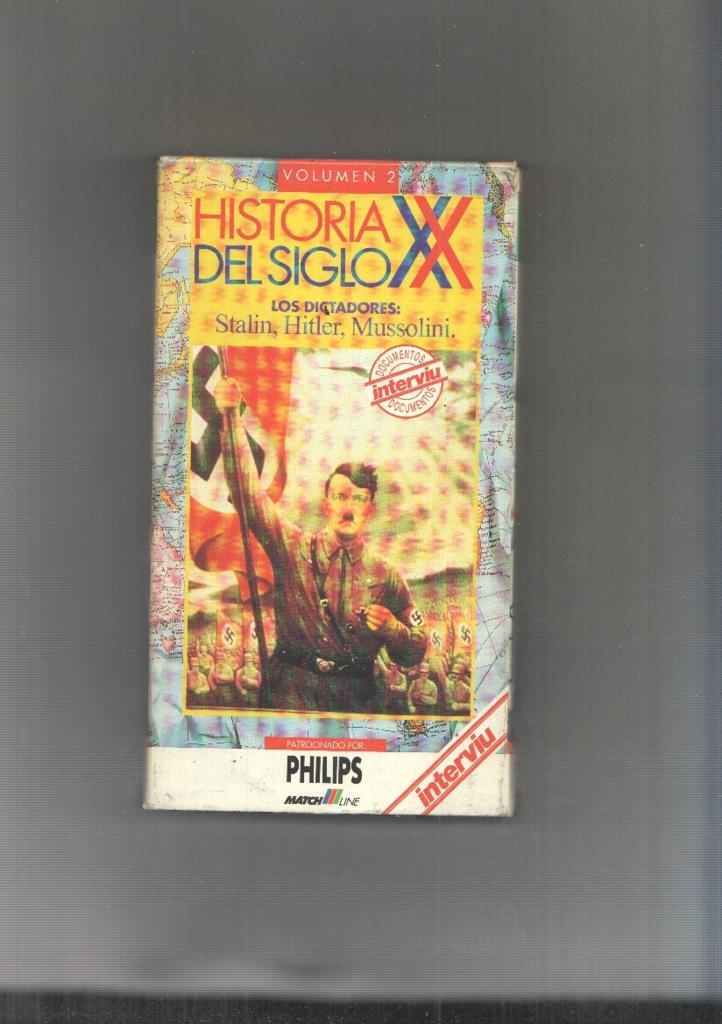Video Vhs: Historia del siglo XX numero 02: Los dictadores Stalin, Hitler, Mussolini