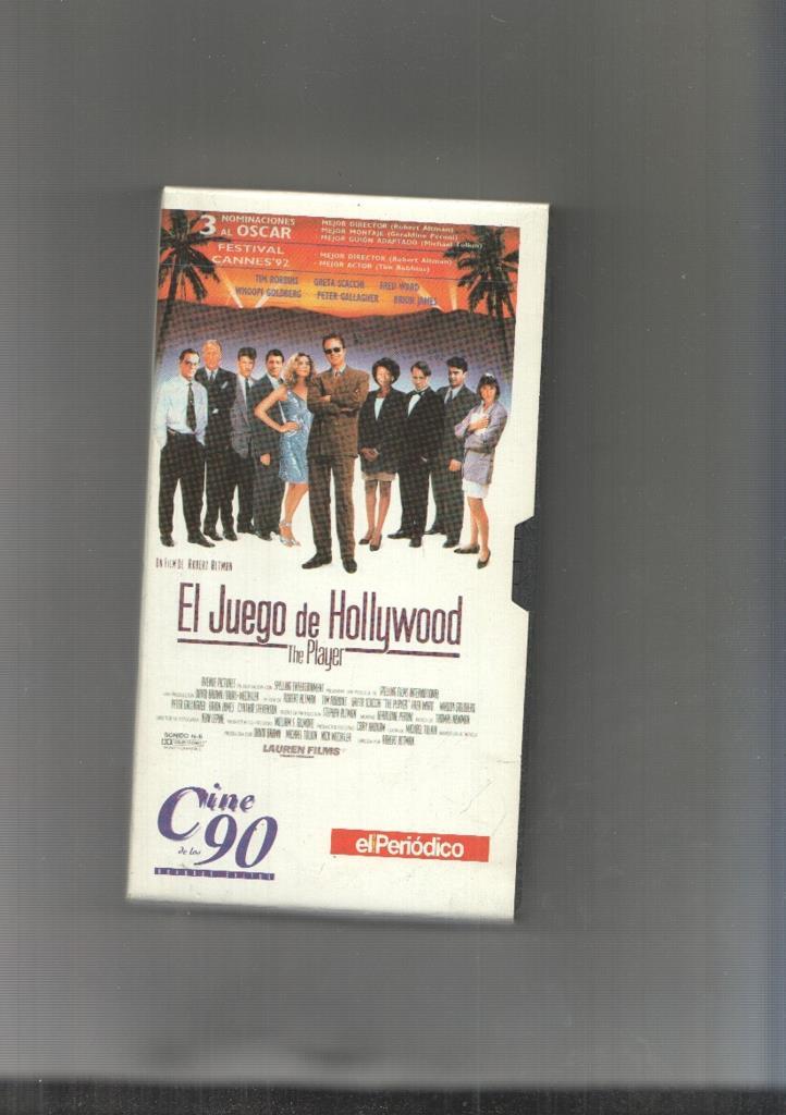 Video VHS: El juego de Hollywood the player
