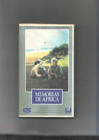 Video VHS: Memorias de Africa 