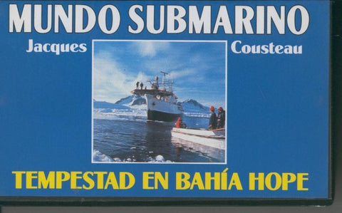 Video VHS: Jacques Cousteau: Mundo Submarino numero 28: Tempestad en bahia Hope