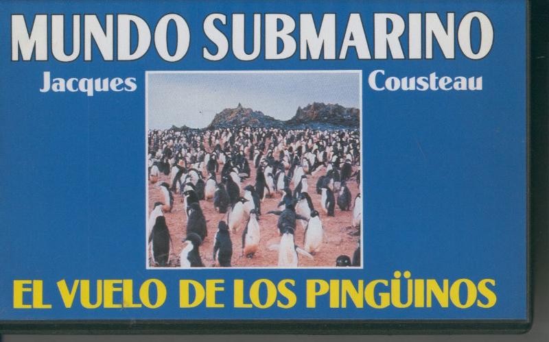 Video VHS: Jacques Cousteau: Mundo Submarino numero 26: El vuelo de los pinguinos