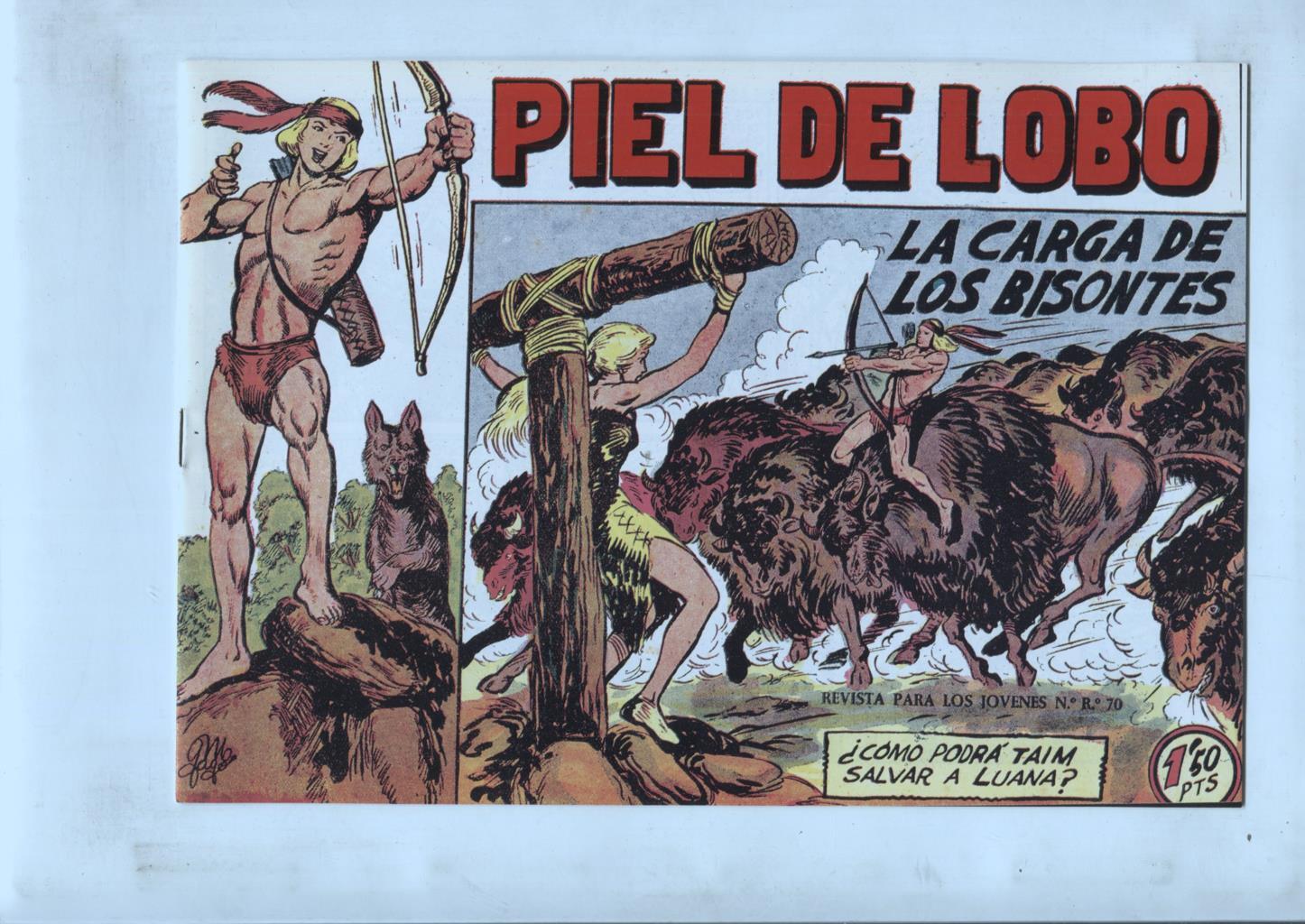 Facsimil: Piel de Lobo numero 10: la carga de los bisontes