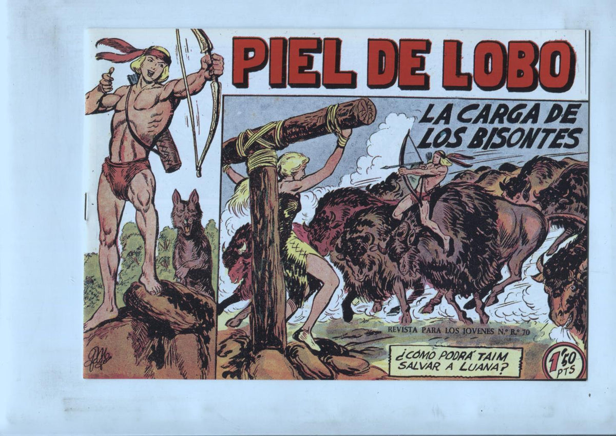 Facsimil: Piel de Lobo numero 10: la carga de los bisontes