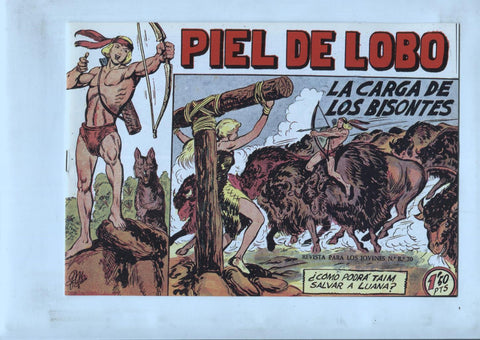 Facsimil: Piel de Lobo numero 10: la carga de los bisontes