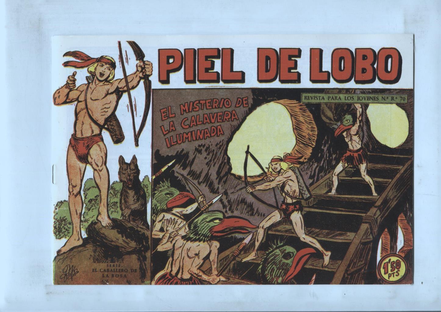 Facsimil: Piel de Lobo numero 65: El misterio de la calavera iluminada