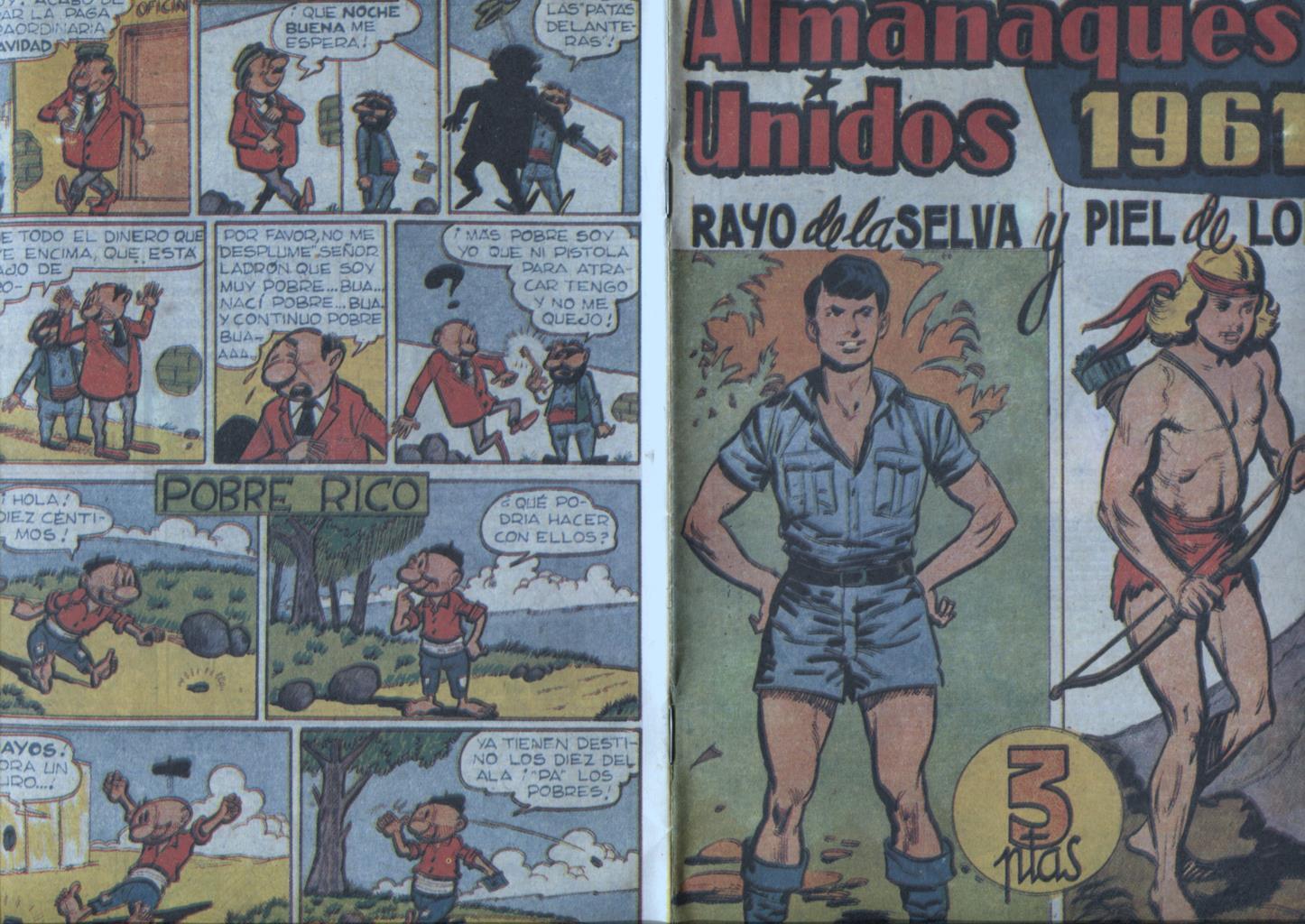 Facsimil: Piel de Lobo almanaque para 1961 con Rayo de la Selva