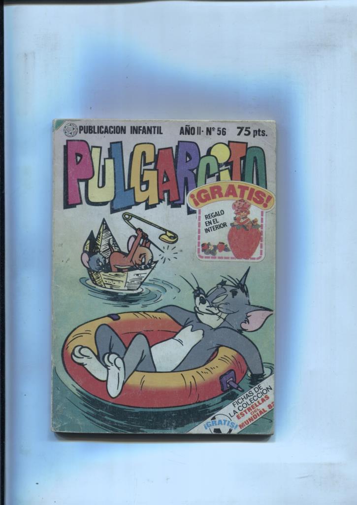 Pulgarcito bolsillo,edicion 1981 numero 056: Los Pitufos, Los Incas, Tom y Jerry, etc