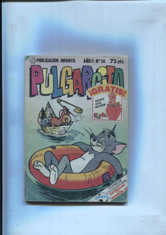 Pulgarcito bolsillo,edicion 1981 numero 056: Los Pitufos, Los Incas, Tom y Jerry, etc