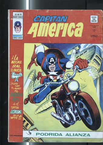 Vertice: Capitan America volumen 3 numero 20: Podrida alianza